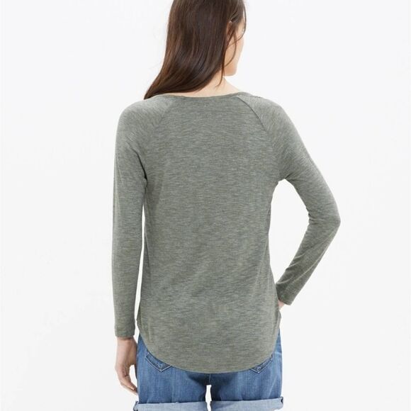 Madewell Anthem Scoop Neck Top Green Size Large - Picture 7 of 8